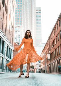 Orange gown